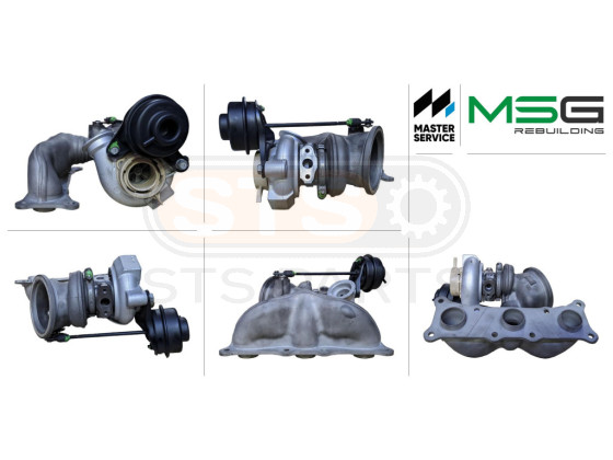 Turbocompresseur (turbo voiture) Twin Turbo retour cylindre 4-6