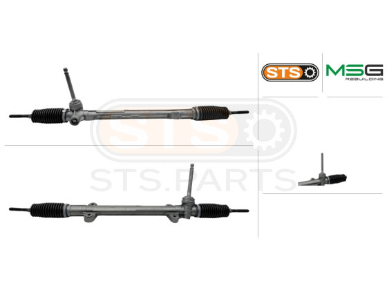 Crémaillère de direction non assistée avec tiges