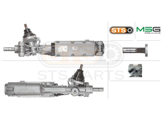 Steering rack with EPS