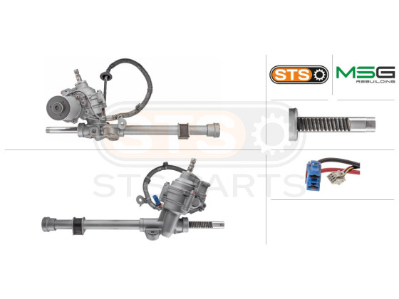 Steering rack with EPS