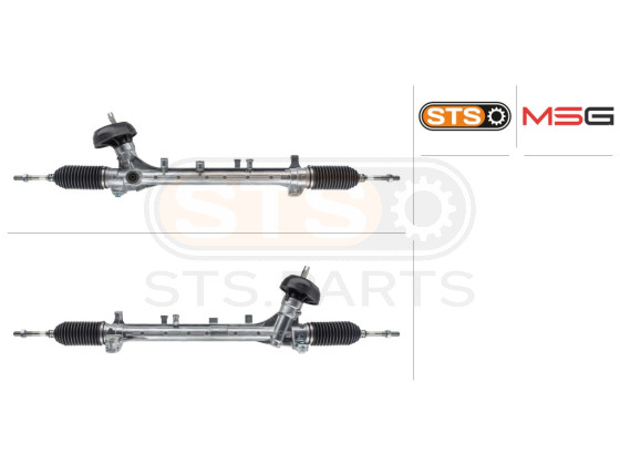 Steering rack without steering gear