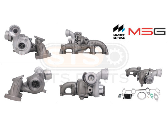 Turbocompresor debajo de la abrazadera