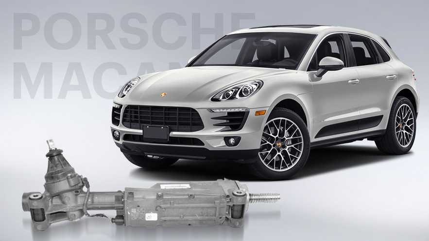 Reparatur der Zahnstange des Porsche Macan 2014