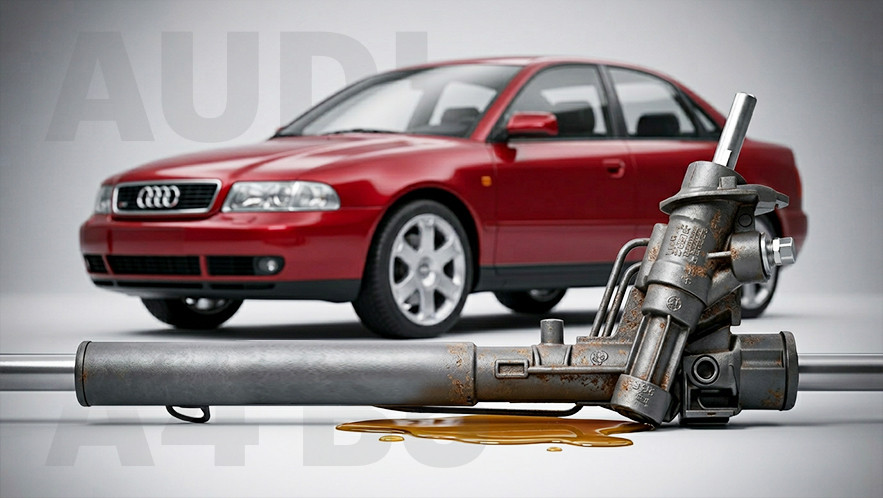Audi A4 B5 steering rack - symptoms of damage