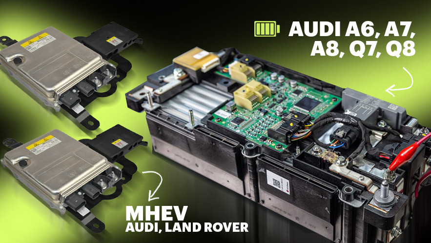 Naprawa i sprzedaż akumulatorów wysokonapięciowych 48V i przetwornic napięcia dla Audi, Land Rover - nowa usługa STS