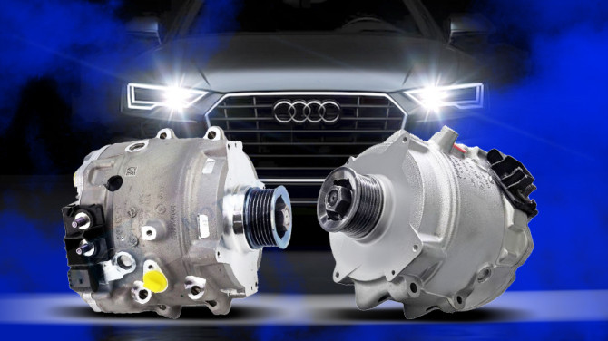 Free removal and installation of Audi 48V alternators